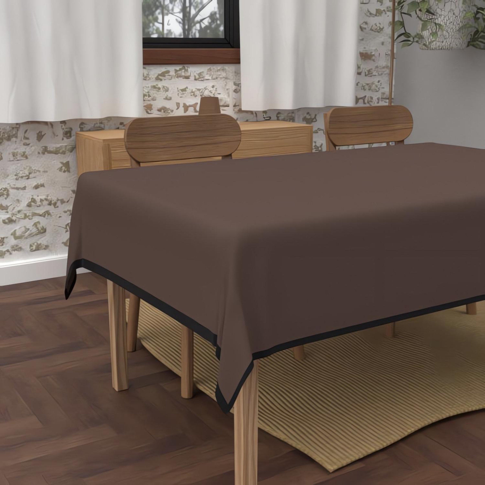 Voir la diapositive 2 : SOLEIL D'OCRE Nappe anti-tâches en microfibre lavée BOHEME, par Soleil d'Ocre