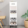 Voir la diapositive 1 : VIDAXL Armoire à chaussure Blanc brillant 30x35x105 cm Bois ingénierie