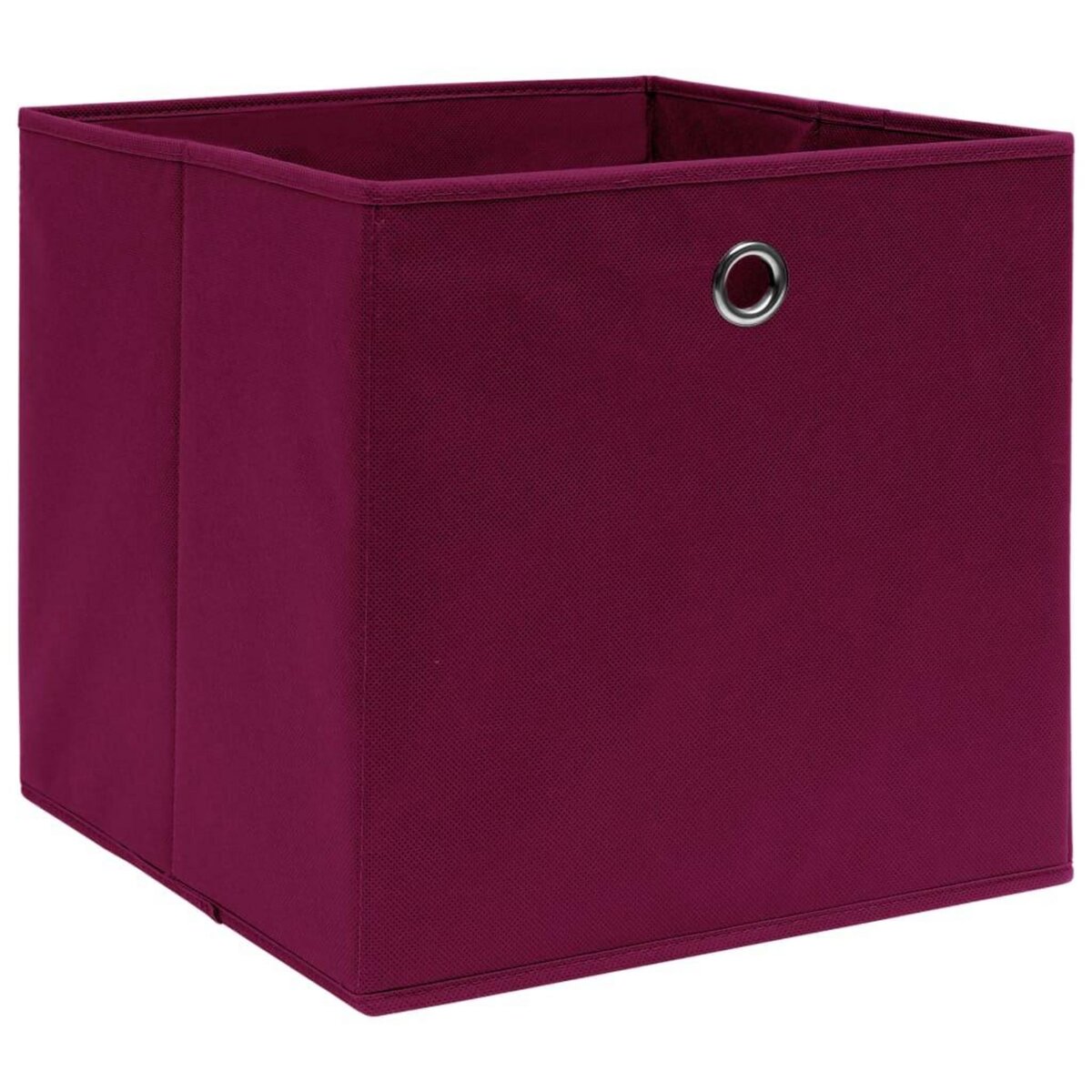VIDAXL Boîtes de rangement 10 pcs Tissu intisse 28x28x28cm Rouge fonce