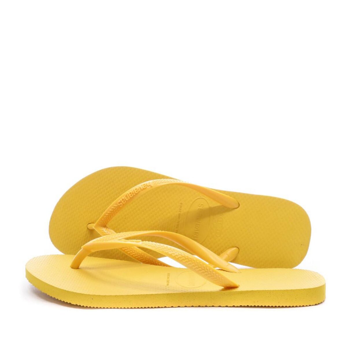 HAVAIANAS Tongs Jaune Femme Havaianas Slim