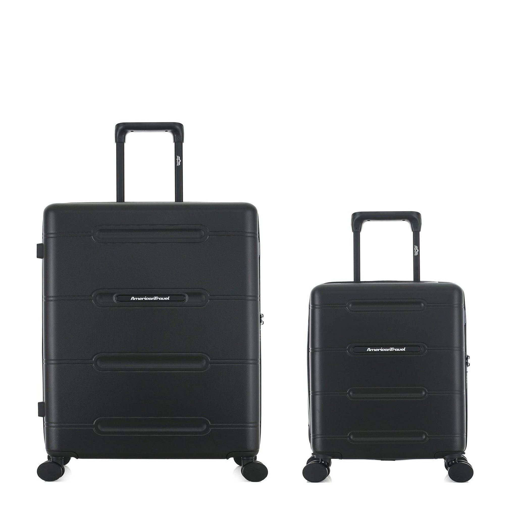 AMERICAN TRAVEL Lot de 2 Valises Rigides Grand Format et Cabine XS CLEVELAND