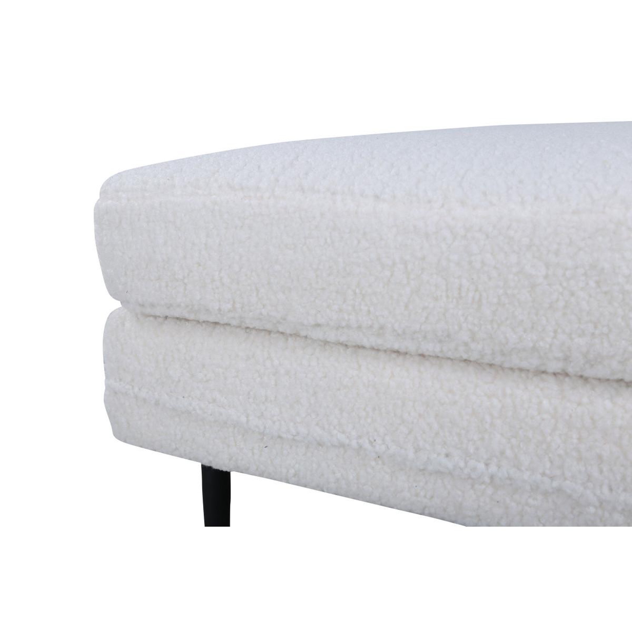 Voir la diapositive 6 : Paris Prix Pouf design bouclette  boom  90cm blanc