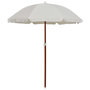 Voir la diapositive 1 : VIDAXL Parasol de jardin avec mat en acier 180 cm Sable
