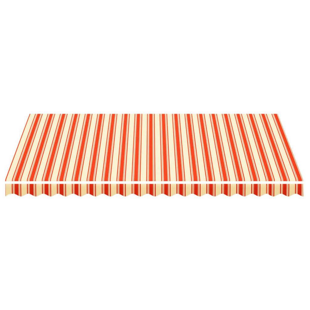 VIDAXL Tissu de remplacement pour auvent Jaune et orange 4,5x3 m