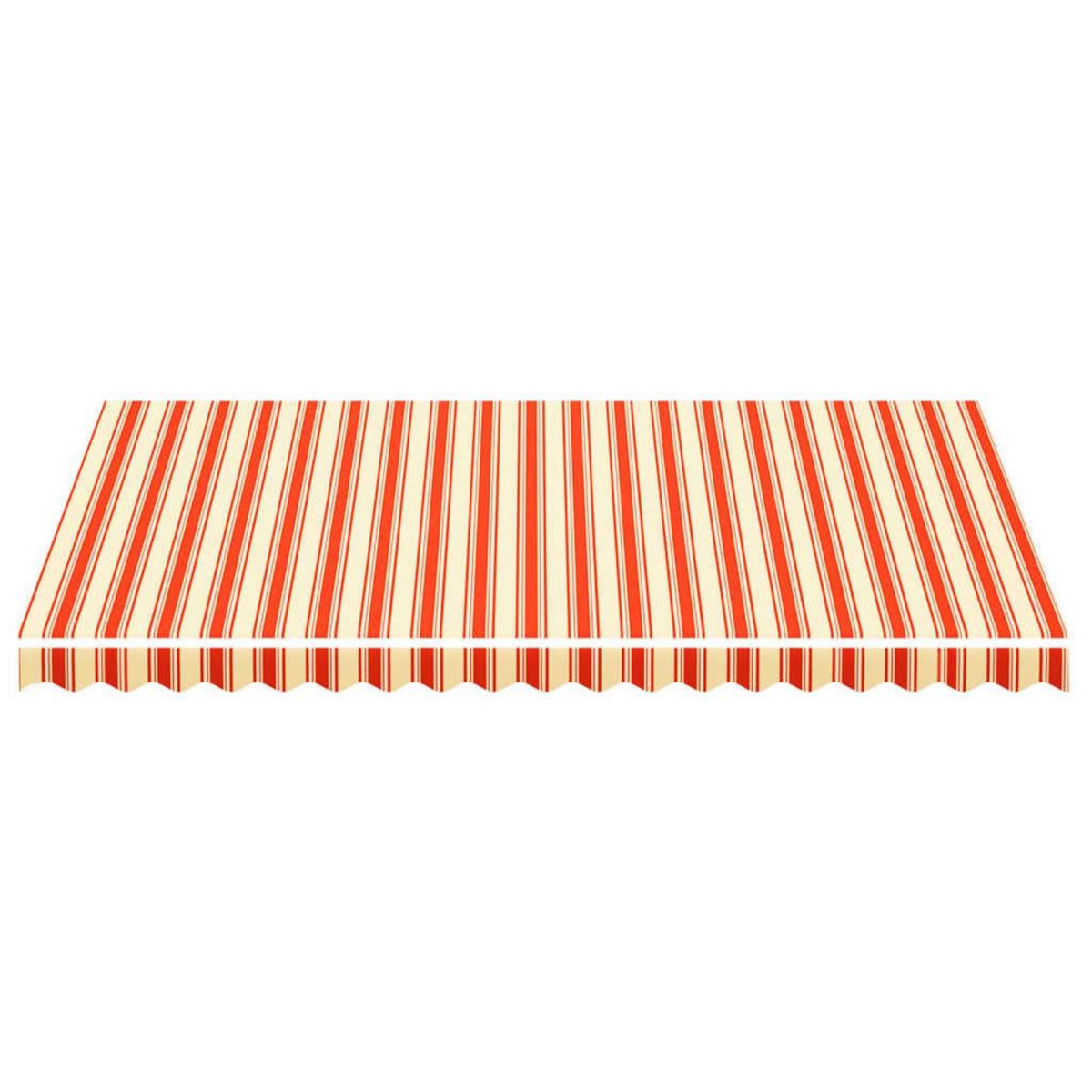 VIDAXL Tissu de remplacement pour auvent Jaune et orange 4,5x3 m
