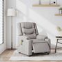 Voir la diapositive 2 : VIDAXL Fauteuil de massage inclinable electrique gris nuage tissu