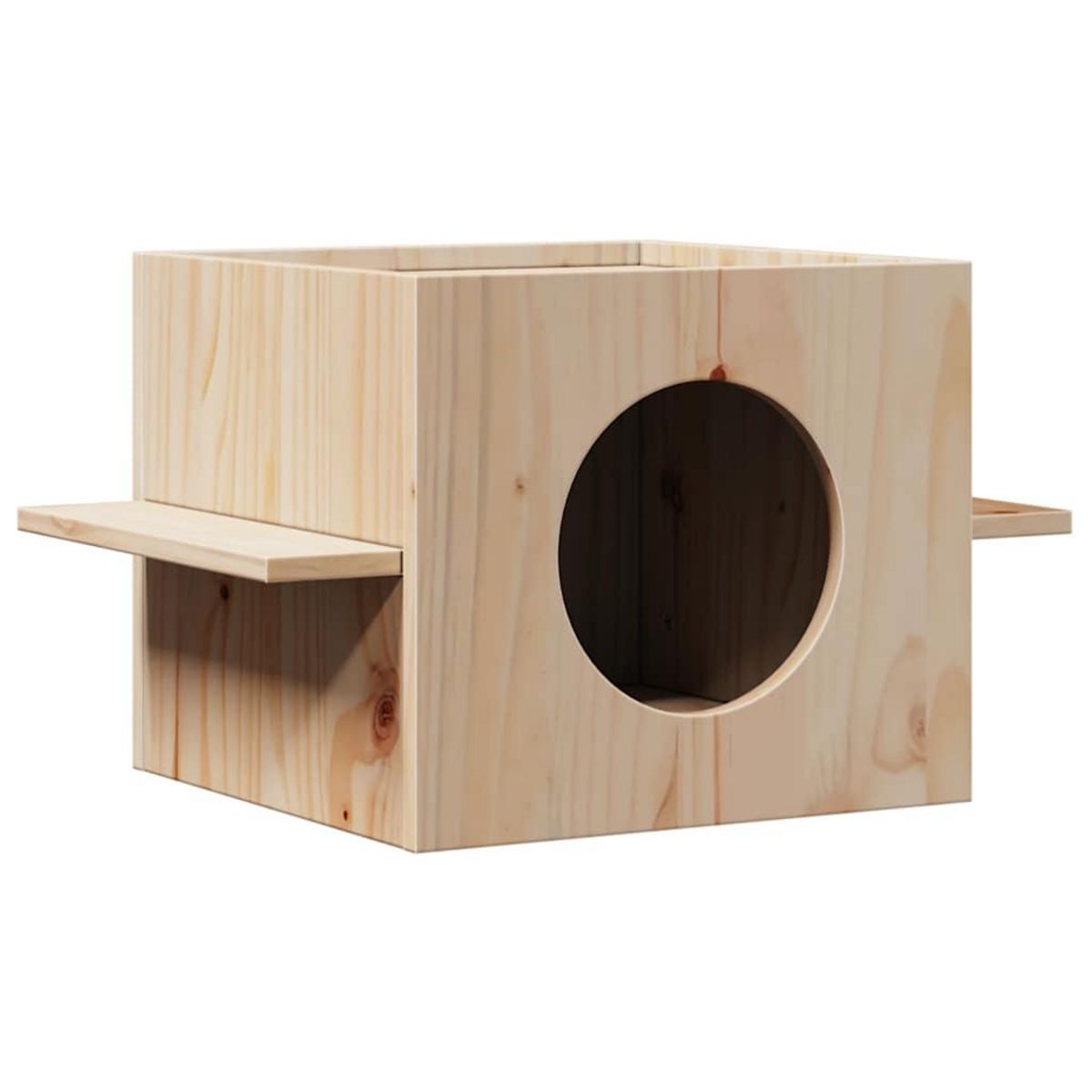 VIDAXL Maison pour chat 51x35x30 cm bois de pin massif