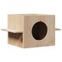 Voir la diapositive 1 : VIDAXL Maison pour chat 51x35x30 cm bois de pin massif