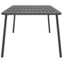 Voir la diapositive 4 : VIDAXL Table de jardin anthracite 200x100x71 cm acier