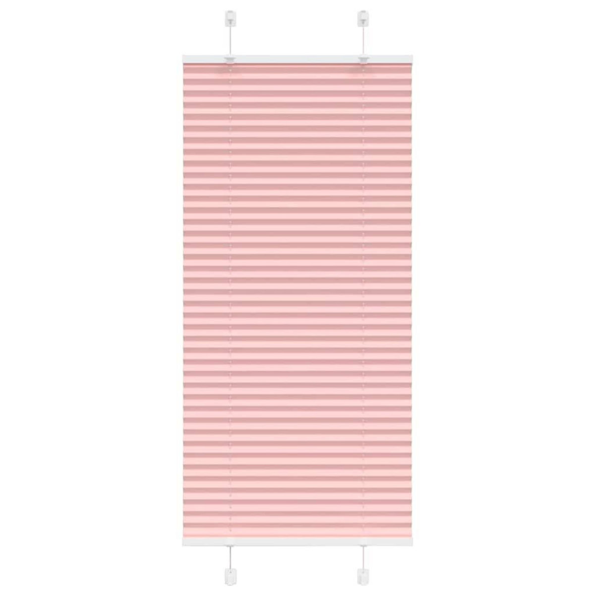 VIDAXL Store plisse rose 65x150 cm largeur du tissu 64,4 cm polyester