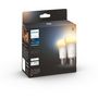 Voir la diapositive 5 : Philips Ampoule LED connectée HUE White Ambiance E27 x2