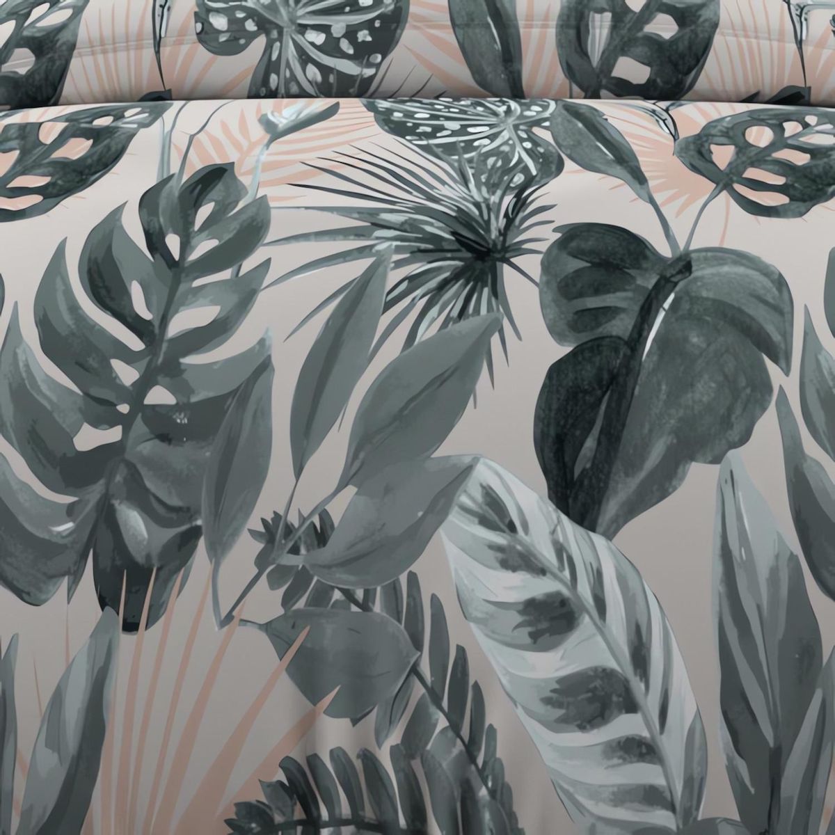 SOLEIL D'OCRE Parure housse de couette coton 57 fils TROPIC, par Soleil d'ocre