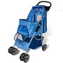 Voir la diapositive 2 : VIDAXL Poussette pour chiens Bleu