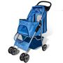 Voir la diapositive 2 : VIDAXL Poussette pour chiens Bleu