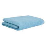 ACTUEL Drap de bain uni en coton bouclé 360 gr/m2. Coloris disponibles : Bleu, Gris, Rose, Vert, Beige, Blanc