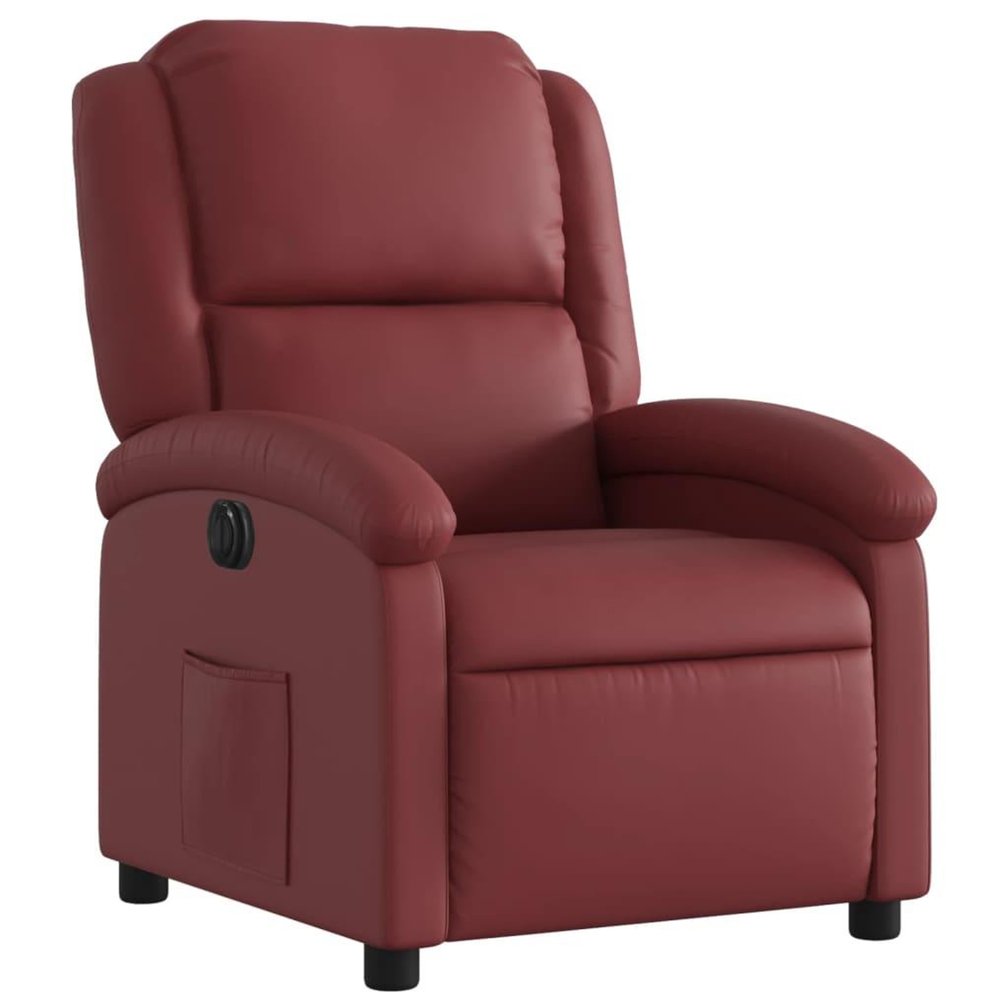Voir la diapositive 4 : VIDAXL Fauteuil inclinable electrique Rouge bordeaux Similicuir