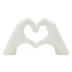 Paris Prix Mains Cœur Déco  Lover  25cm Blanc