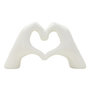 Voir la diapositive 1 : Paris Prix Mains Cœur Déco  Lover  25cm Blanc