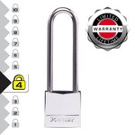 Master lock 639EURDLJ Cadenas Marin avec Clés et Anse Longue, Gris, 9,7 x 3 x 1,2 cm