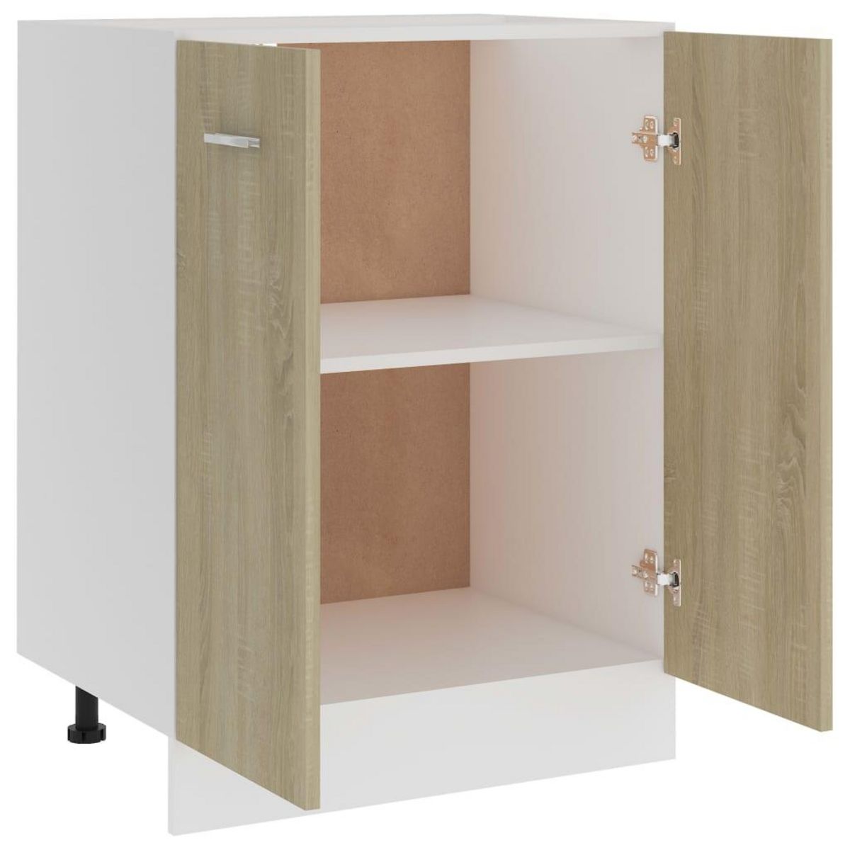 VIDAXL Armoire de plancher Chene sonoma 60x46x81,5cm Bois d'ingenierie