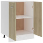 Voir la diapositive 5 : VIDAXL Armoire de plancher Chene sonoma 60x46x81,5cm Bois d'ingenierie