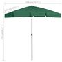 Voir la diapositive 6 : VIDAXL Parasol de plage vert 180x120 cm