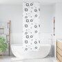 Voir la diapositive 2 : VIDAXL Store enrouleur de douche 60x240 cm largeur du tissu 56 cm