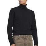 Jack & Jones Pull Col roulé  Foncé Homme Jack & Jones Roll. Coloris disponibles : Noir