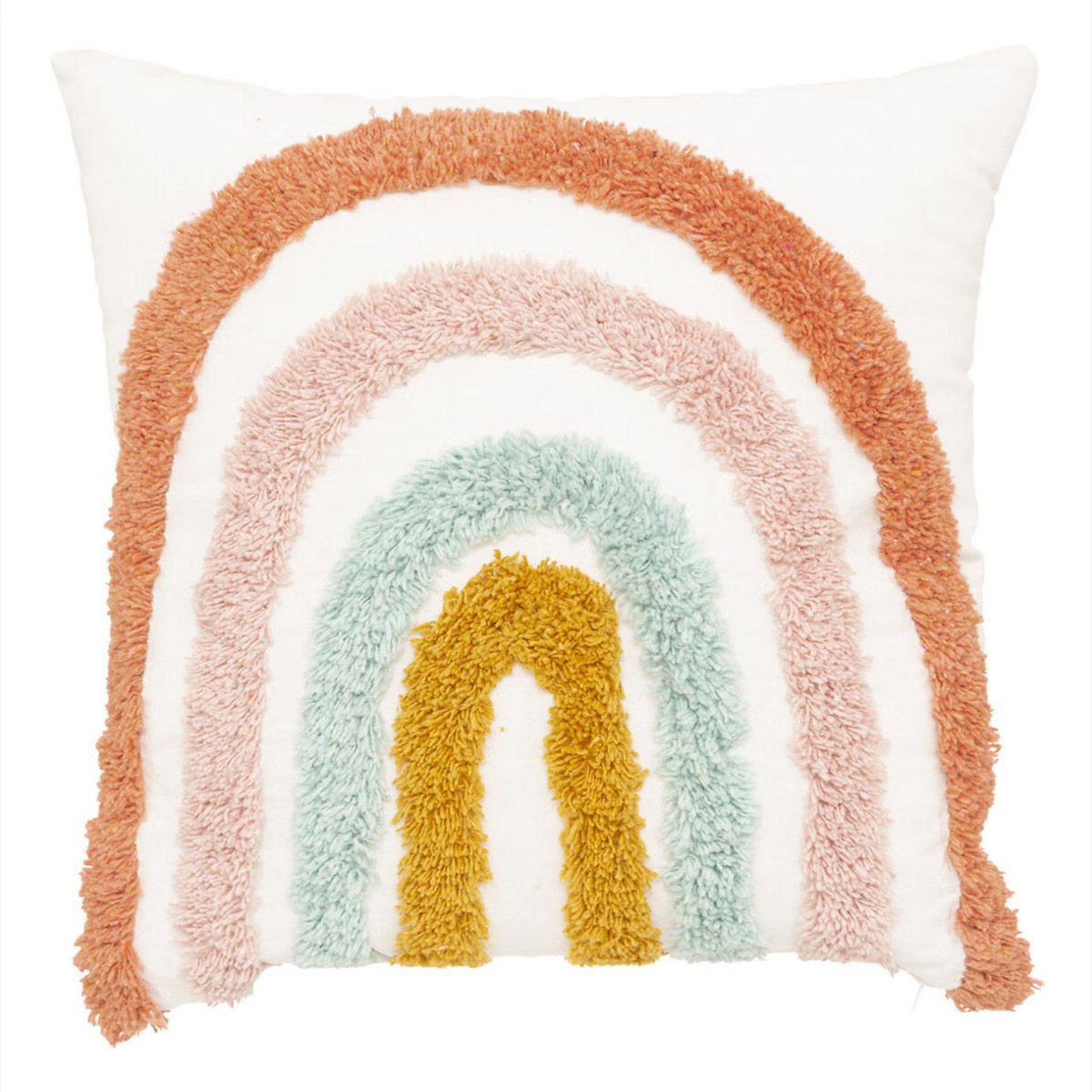 Atmosphera Kids Coussin enfant  arc-en-ciel  38x38cm multicolore