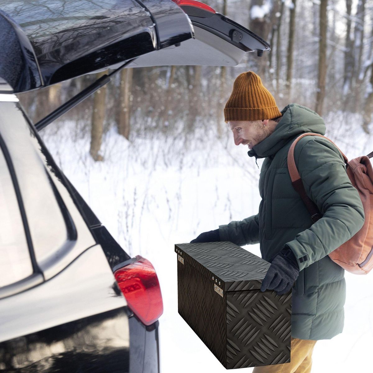 HOMCOM Boite de rangement - boîte à outils en aluminium - caisse à outil alu. verrouillage clé