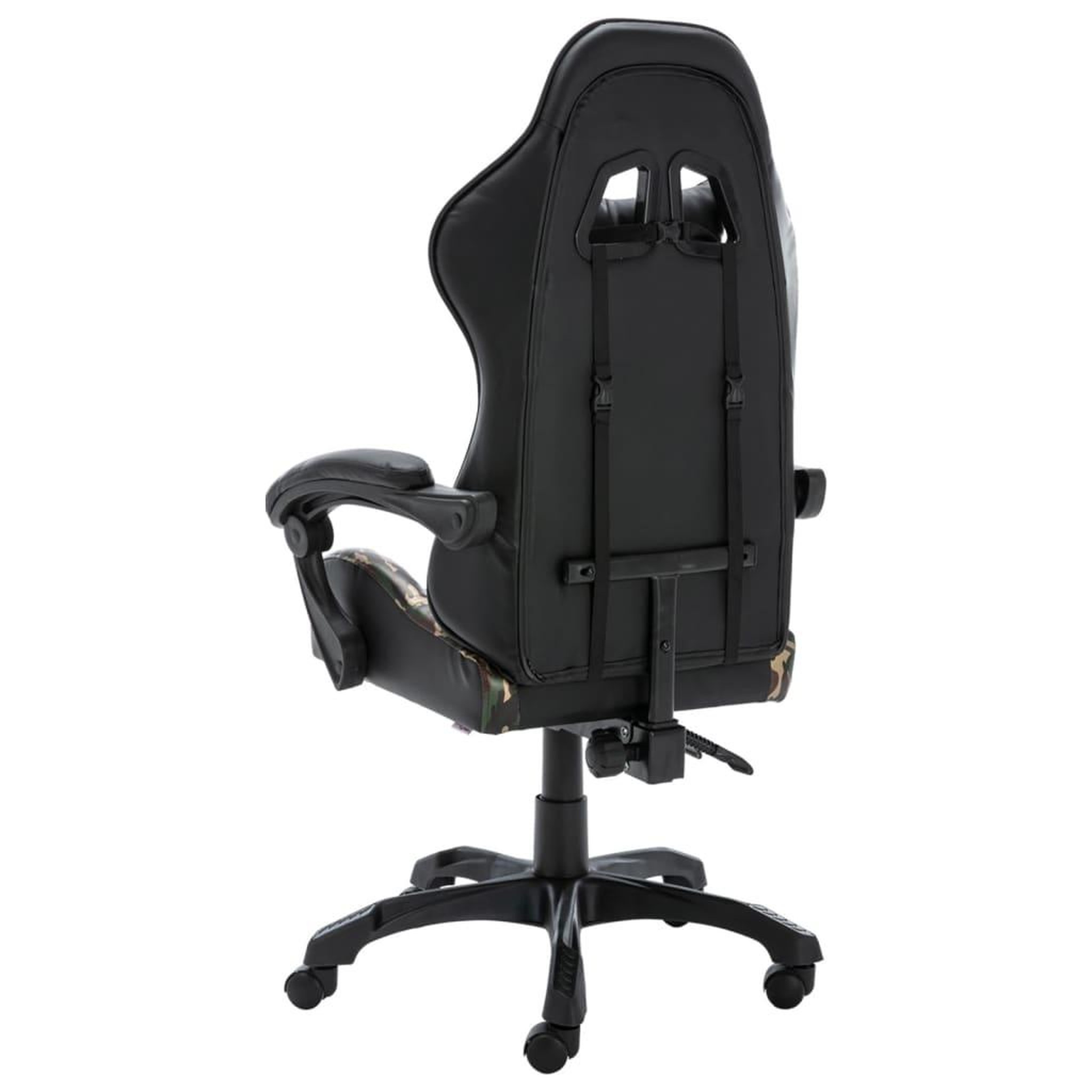 Voir la diapositive 3 : VIDAXL Fauteuil de jeux video Noir et camouflage Similicuir