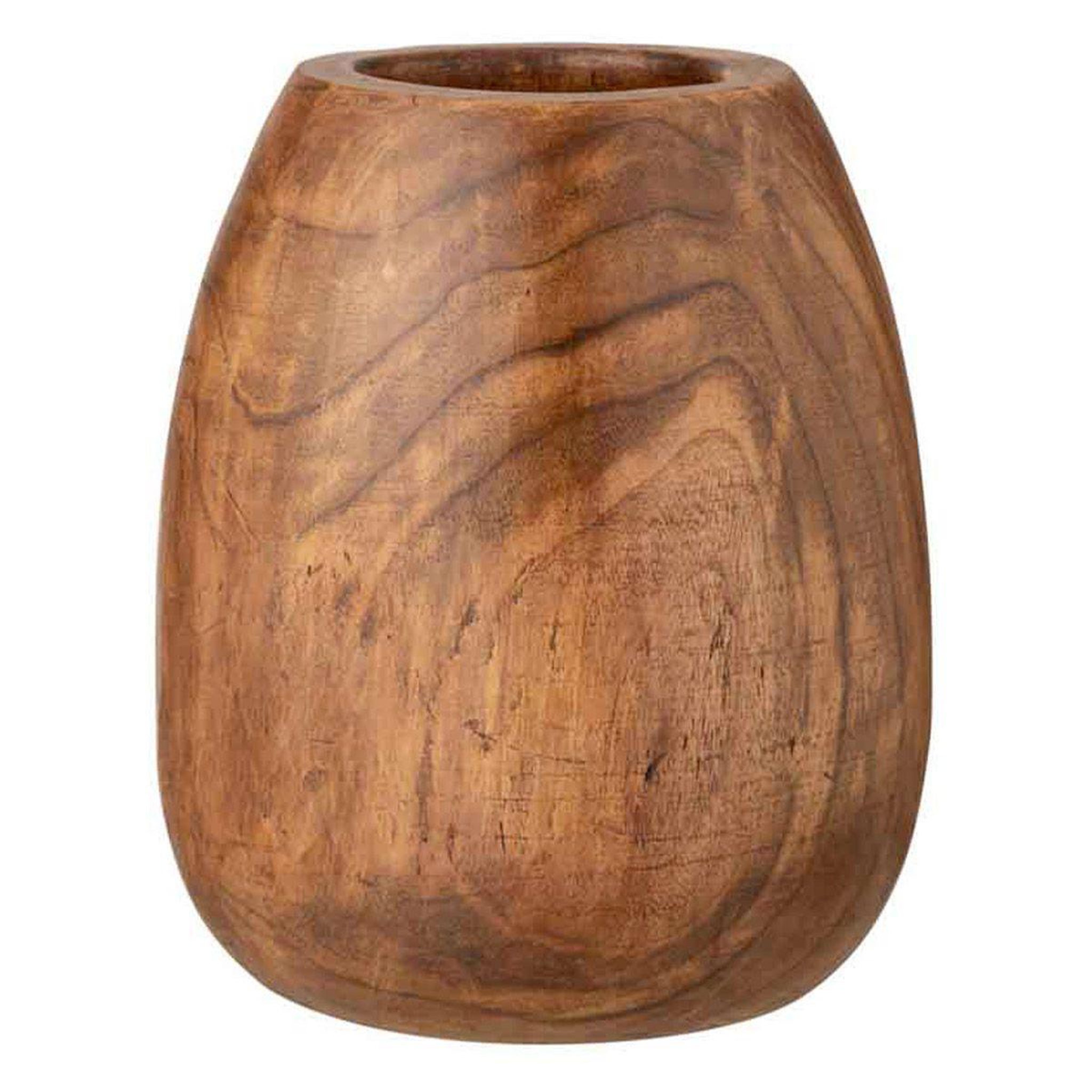 J-LINE Cache-Pot Déco  Wood Paulownia  40cm Marron