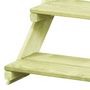 Voir la diapositive 5 : VIDAXL Support de jardiniere 80x80x80 cm Bois de pin impregne