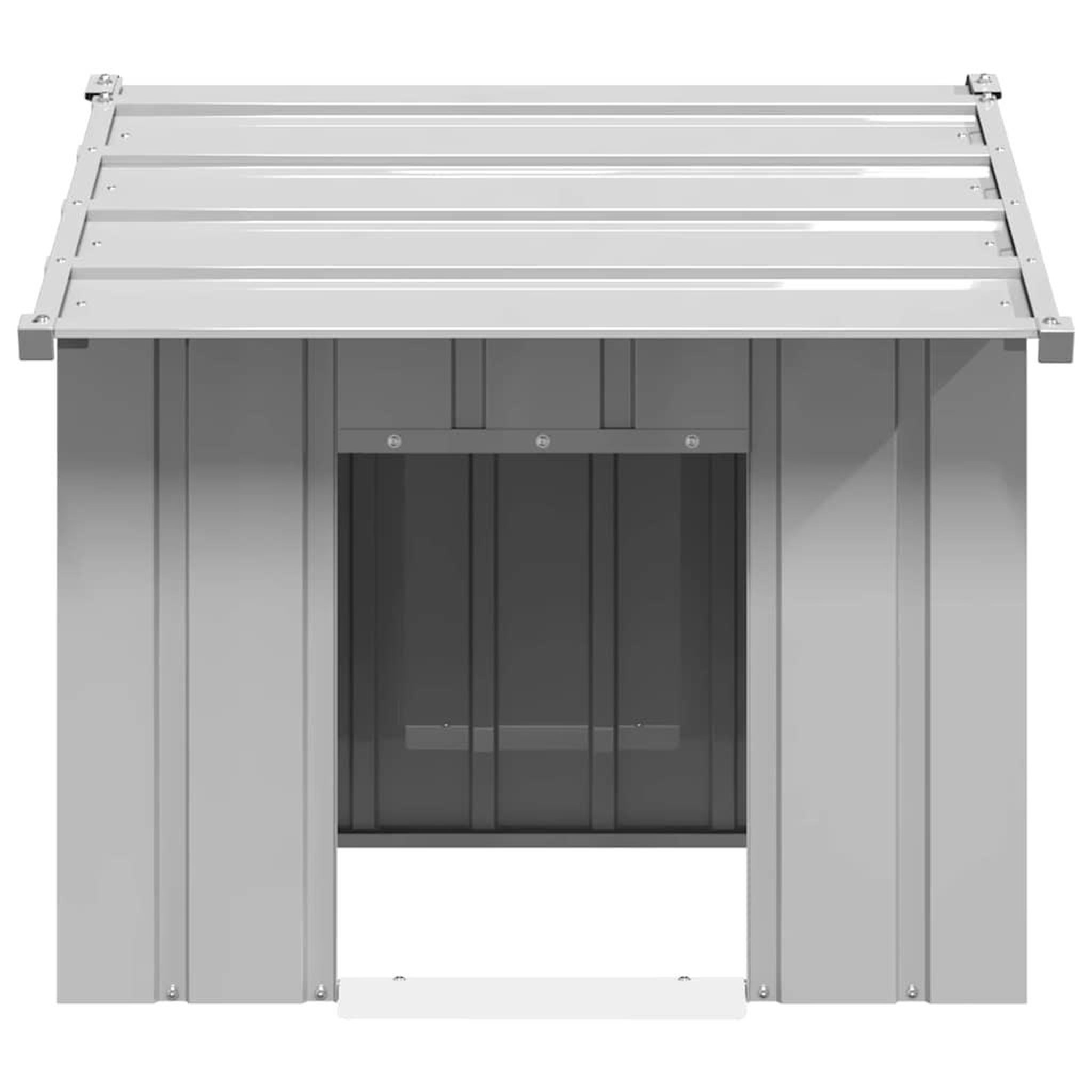Voir la diapositive 3 : VIDAXL Niche pour chien avec toit noir 85x107x81 cm acier galvanise