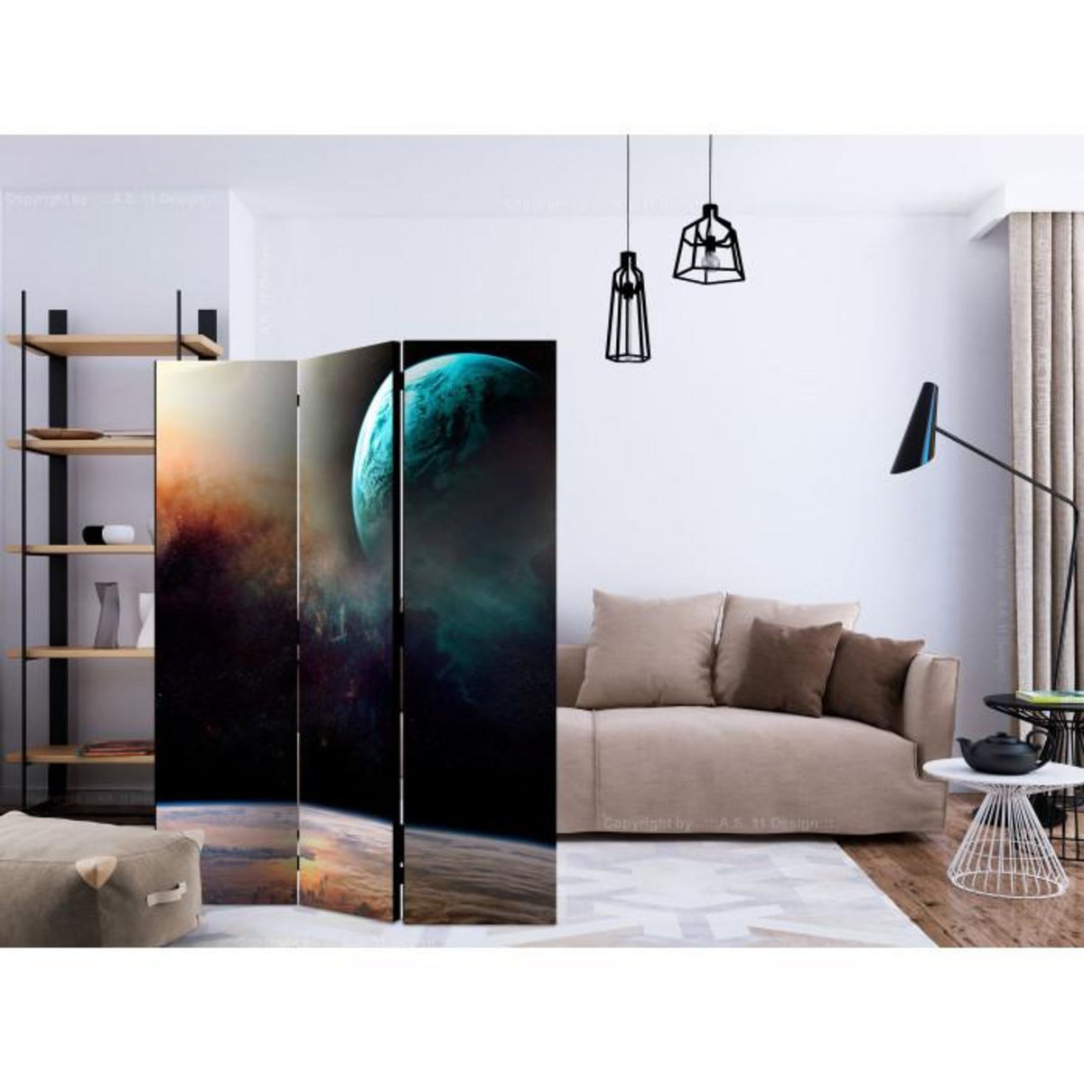 Paris Prix Paravent 3 Volets  Like Being on Another Planet  135x172cm