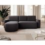 Voir la diapositive 1 : BEST MOBILIER Sam - canapé d'angle gauche 4 places convertible avec coffre en tissu