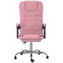 Voir la diapositive 3 : VIDAXL Fauteuil de massage inclinable de bureau Rose Velours