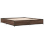 Voir la diapositive 3 : VIDAXL Cadre de lit sans matelas chene marron 200x200 cm