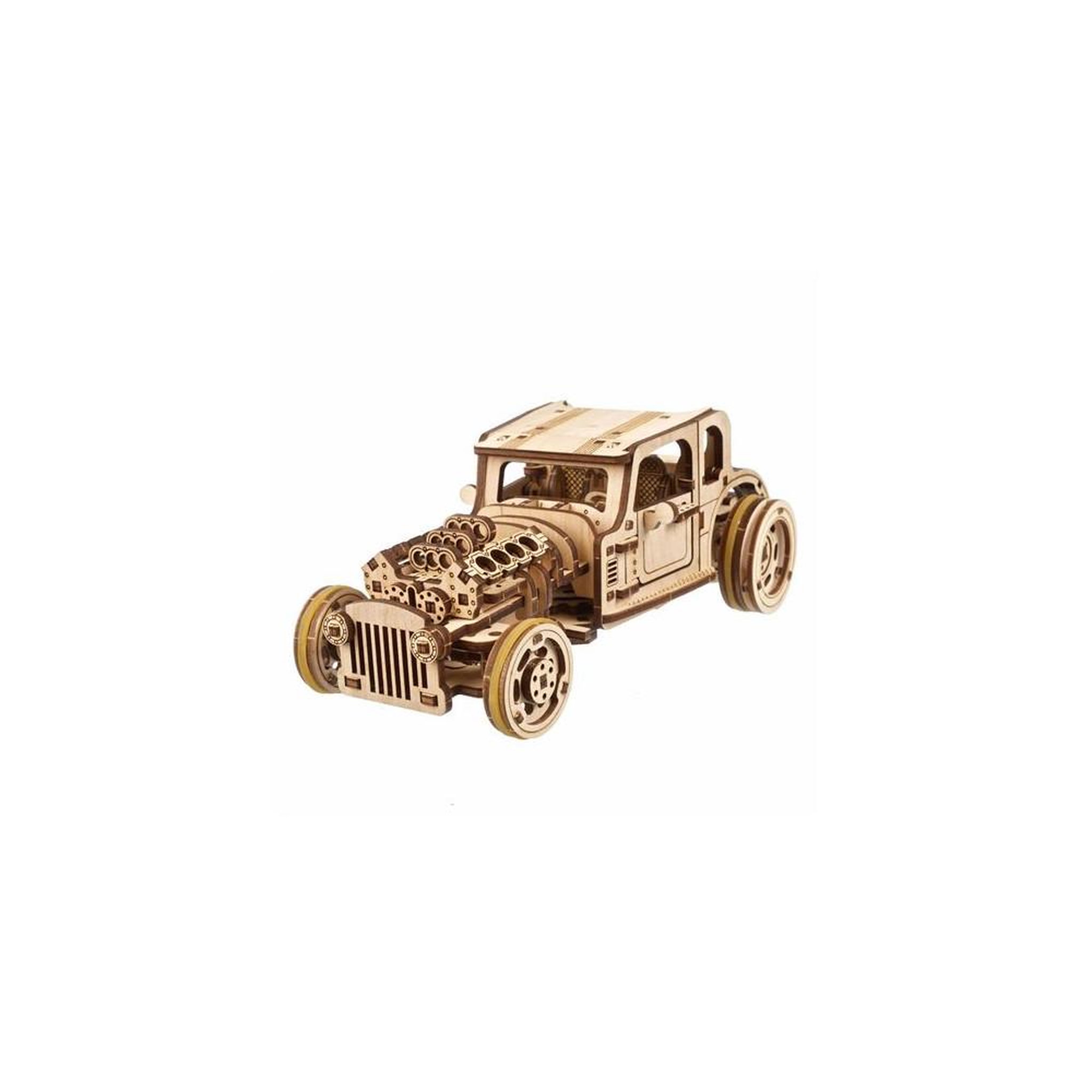 UGEARS Puzzle 3D en bois 207 pièces Ugears Hot Rod Moteur Furieux