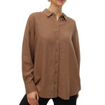 Vero Moda Chemise Manches Longues Marron Femme Vero Moda 10305085. Coloris disponibles : Marron