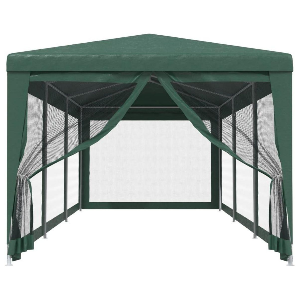 VIDAXL Tente de fete avec 8 parois laterales en maille Vert 3x9 m PEHD
