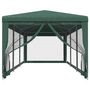 Voir la diapositive 3 : VIDAXL Tente de fete avec 8 parois laterales en maille Vert 3x9 m PEHD