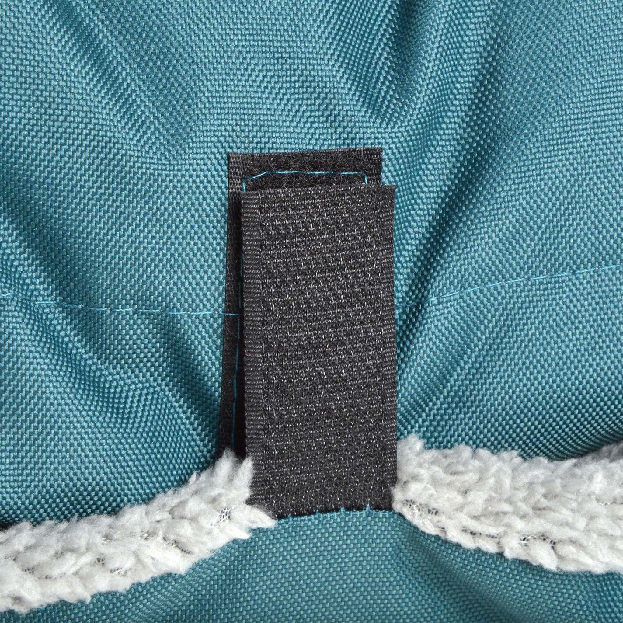 Voir la diapositive 3 : LOVE STORY Couchage de voyage en sherpa - 80 x 50 cm - bleu