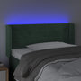 Voir la diapositive 4 : VIDAXL Tete de lit a LED Vert fonce 93x16x78/88 cm Velours