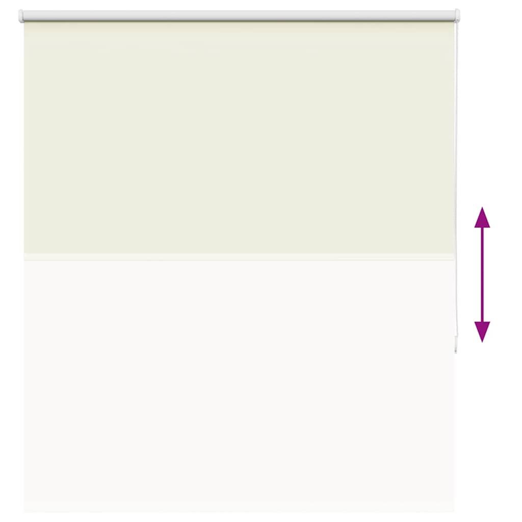 Voir la diapositive 5 : VIDAXL Store enrouleur occultant blanc casse largeur du tissu 121,6 cm