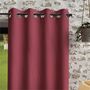 Voir la diapositive 1 : SOLEIL D'OCRE Rideau à oeillets en microfibre lavée BOHEME, par Soleil d'Ocre