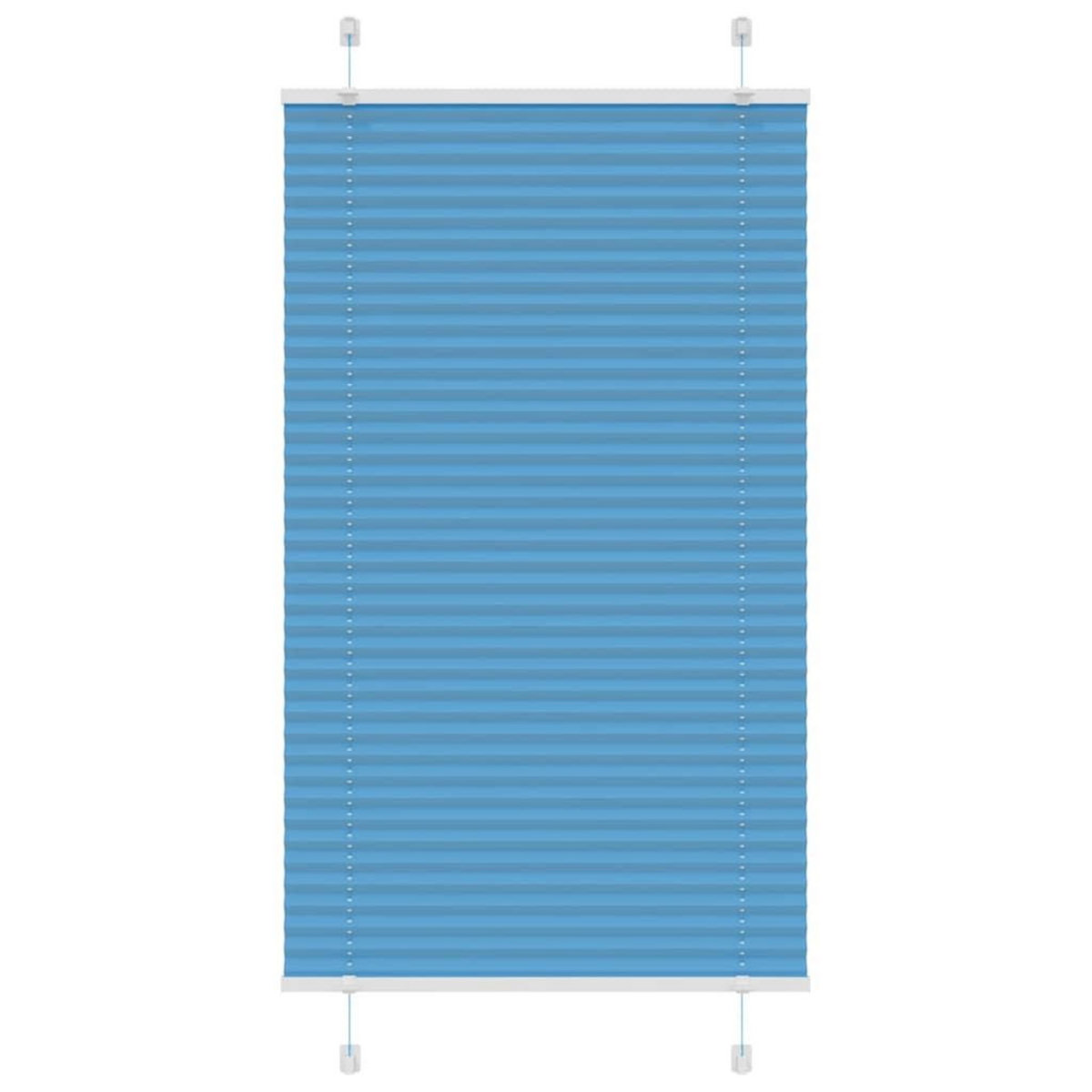 VIDAXL Store plisse bleu 75x150 cm largeur du tissu 74,4 cm polyester