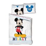 Parure Housse de couette enfant en coton MICKEY. Coloris disponibles : Blanc