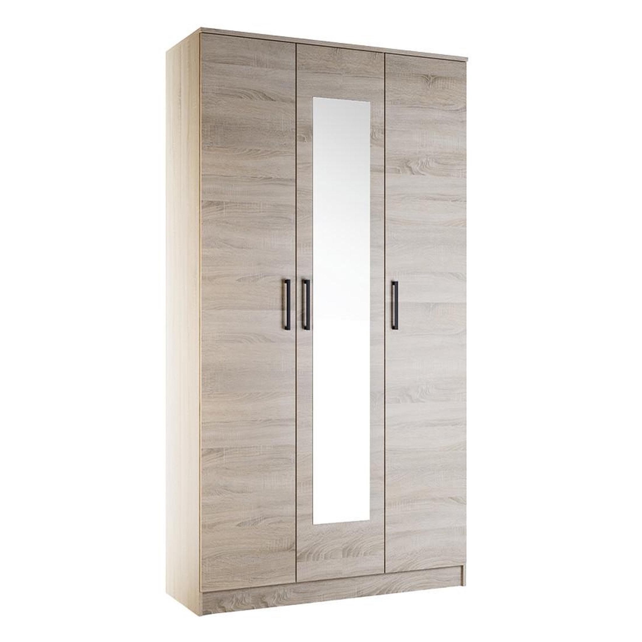 Voir la diapositive 1 : BEST MOBILIER Hayato - armoire - effet bois - 135 cm