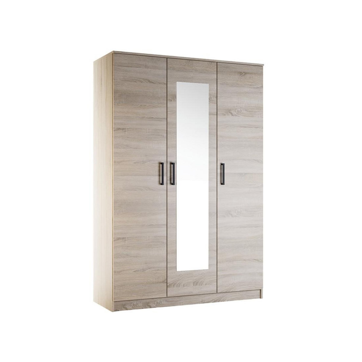 BEST MOBILIER Hayato - armoire - effet bois - 135 cm